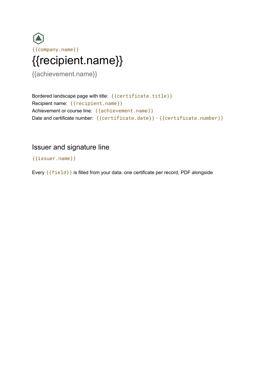 Certificate Template for Google Docs (Free, Automated)